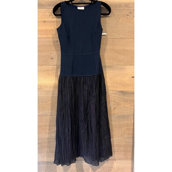 REFORMATION Cyra Drop Waist midnight navy Maxi Dress SIZE 2 NWOT - Picture 4 of 13